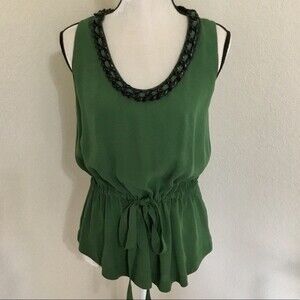 Robert Rodriguez Silk Tank Chain Link Neckline 2